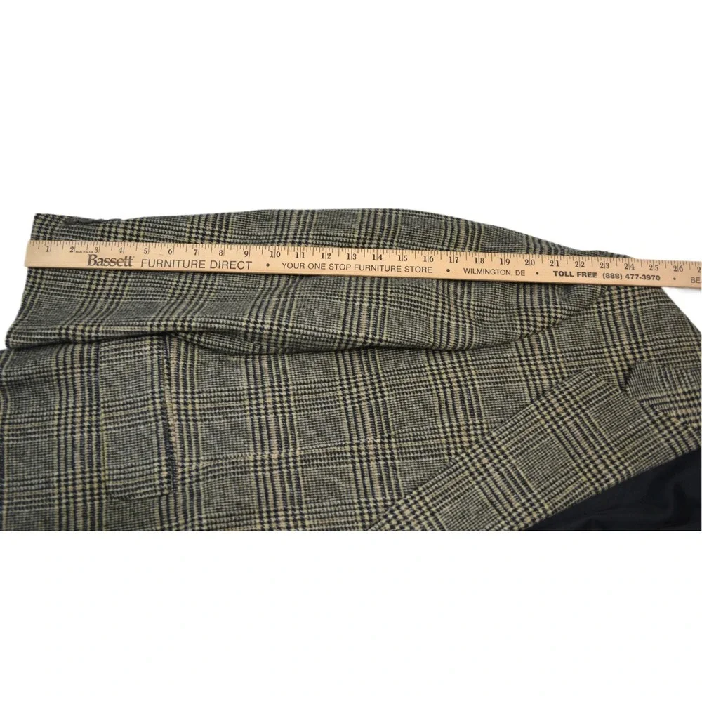 ROBERT STOCK mens brown black camel hair SOFT sport coat suit jacket blazer 44 R